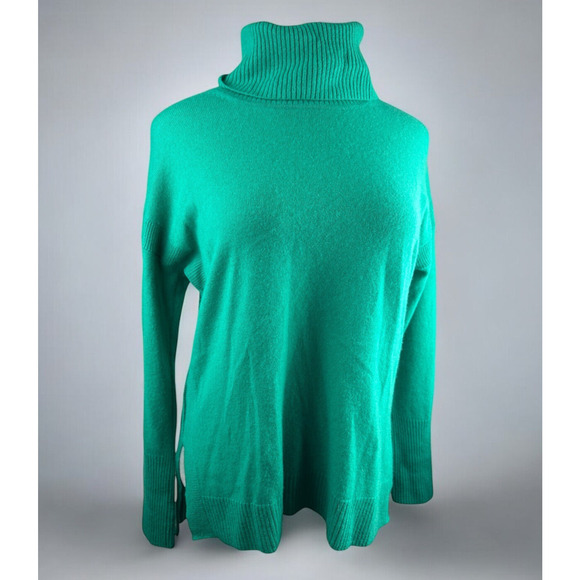 ANTONIO MELANI Sweaters - Antonio Melani 100% Cashmere Turtleneck Sweater Green Long Sleeve Women's Large